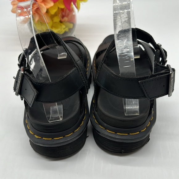 Dr. Martens Black Leather Sandals Size 7 DOC6766 - Picture 2 of 7